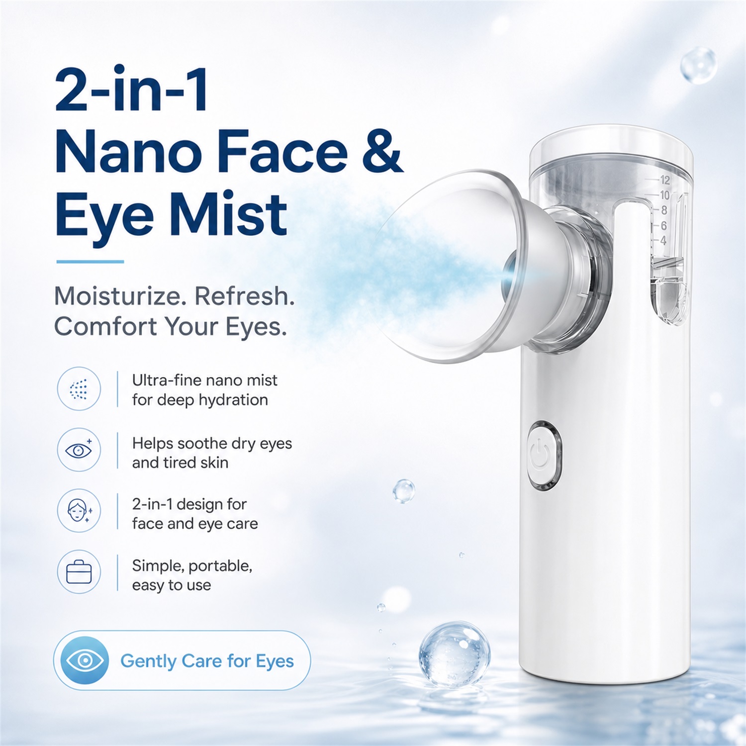 Face Steamer - Aparelho de massagem ocular com nano