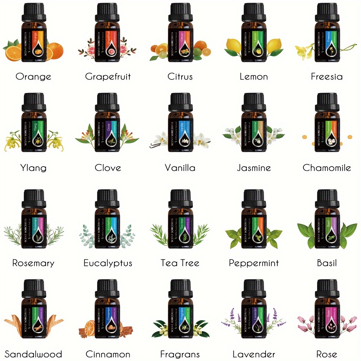 20 pçs/set conjunto de óleo es - Aromatherapy Diffuser avaliação e preço