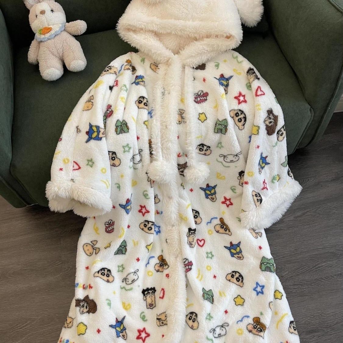 Roupão de banho com capuz em f - Bathrobe avaliação e preço